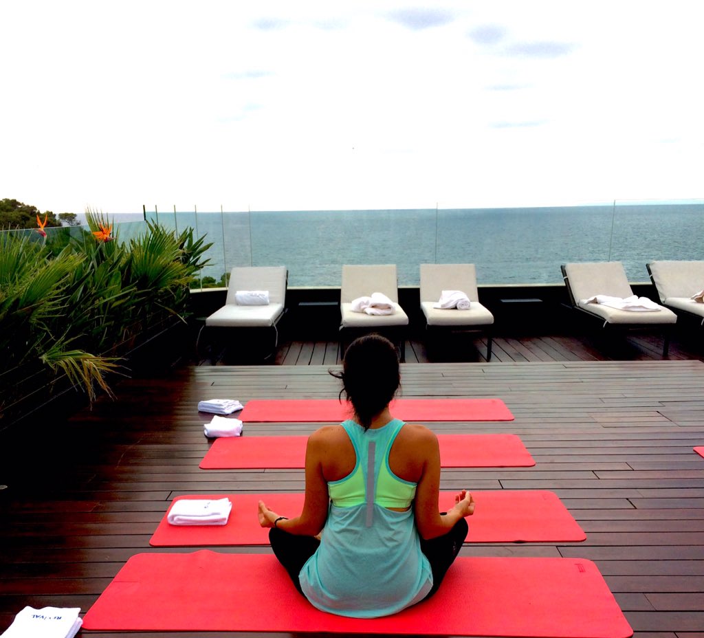 Namaste... <a href="/aguasdeibiza/">Aguas de Ibiza Hotel</a> #lifestyle #relax #morningvibes