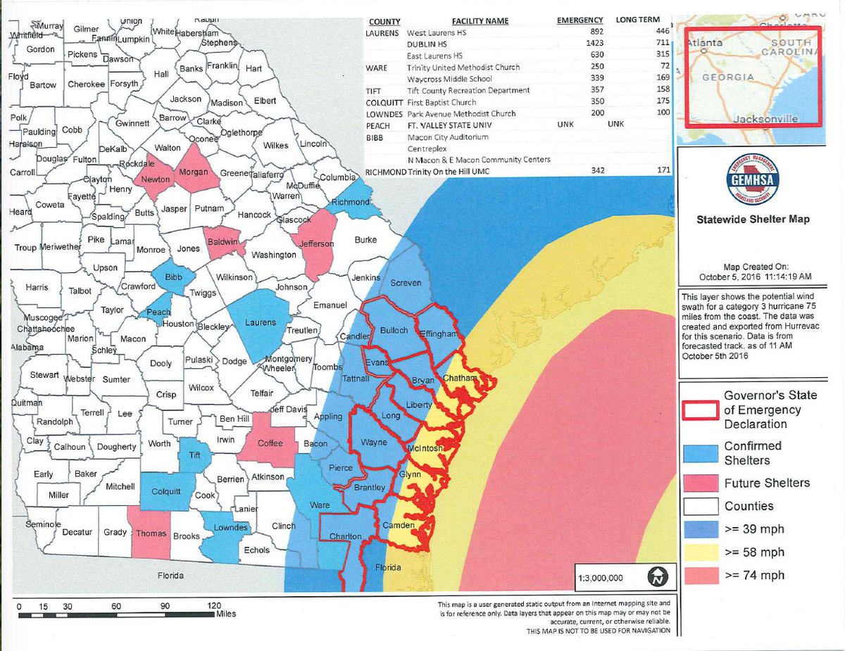 Mandatory Evacuation Map