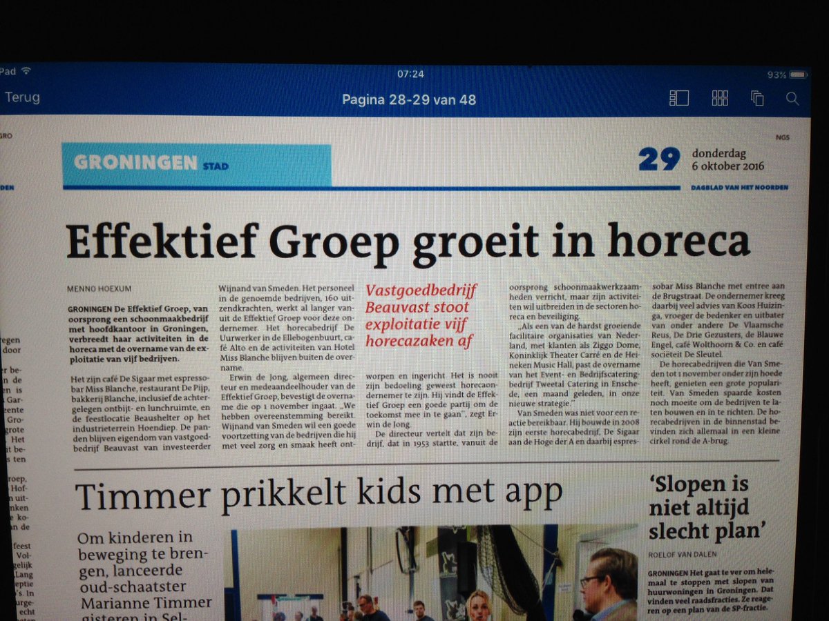 Mooie ontwikkelingen bij <a href="/effektiefgroep/">Effektief Facility Services</a>!