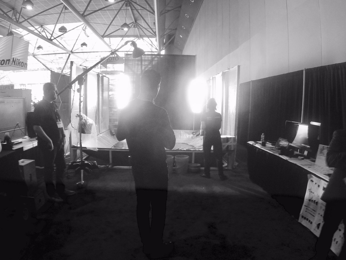 The calm before the #storm with @profoto_canada and #PhaseOne #PFxProfotoCA #PFxPhaseOne #ProFusionExpo