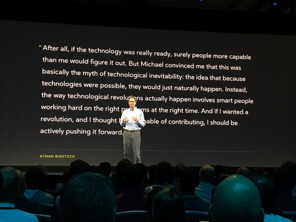 TheMalia's tweet photo. "The way technological revolutions actually happen involves smart people working hard on the right problems at the right time."

#OC3 https://t.co/DMFcSeenaK
