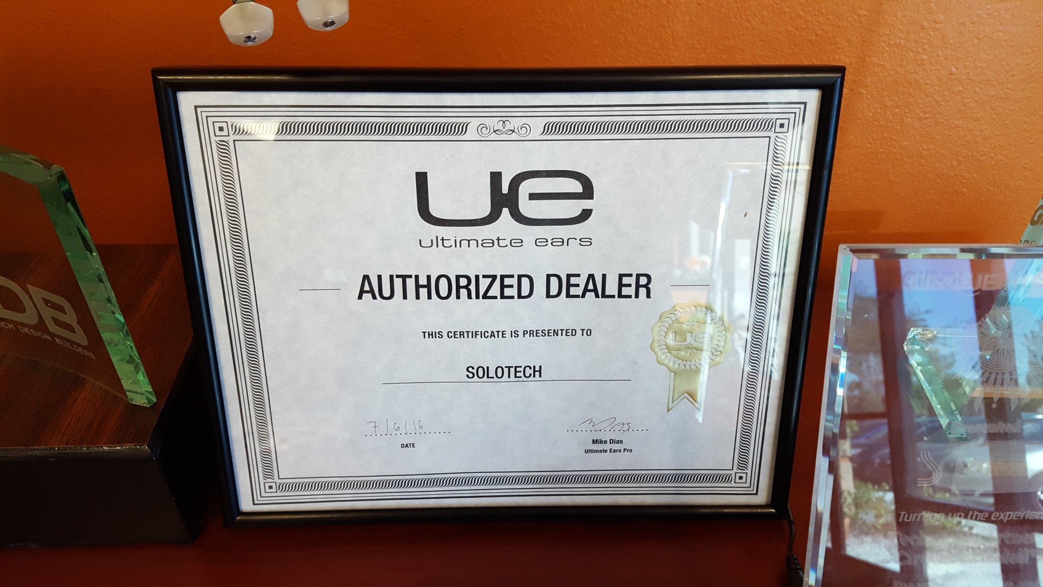 Solotech On Twitter Solotech Just Received Is Authorized Dealer Certificate From Ultimateearspro Uepro Solotech Inc