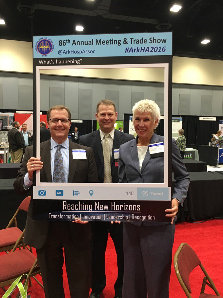 arkhospitals's tweet photo. @BaptistHealthAR looking good at the AHA Trade Show! #ArkHA2016 https://t.co/eA4JNKD5CC