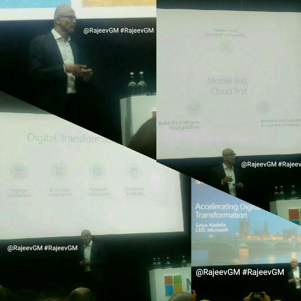 rajeevgm's tweet photo. #DigitalTransformation
Engage Customers
Empower Employees
Optimize Ops
Transform Products
》#Transform16 https://t.co/JiOMf3LKL1
