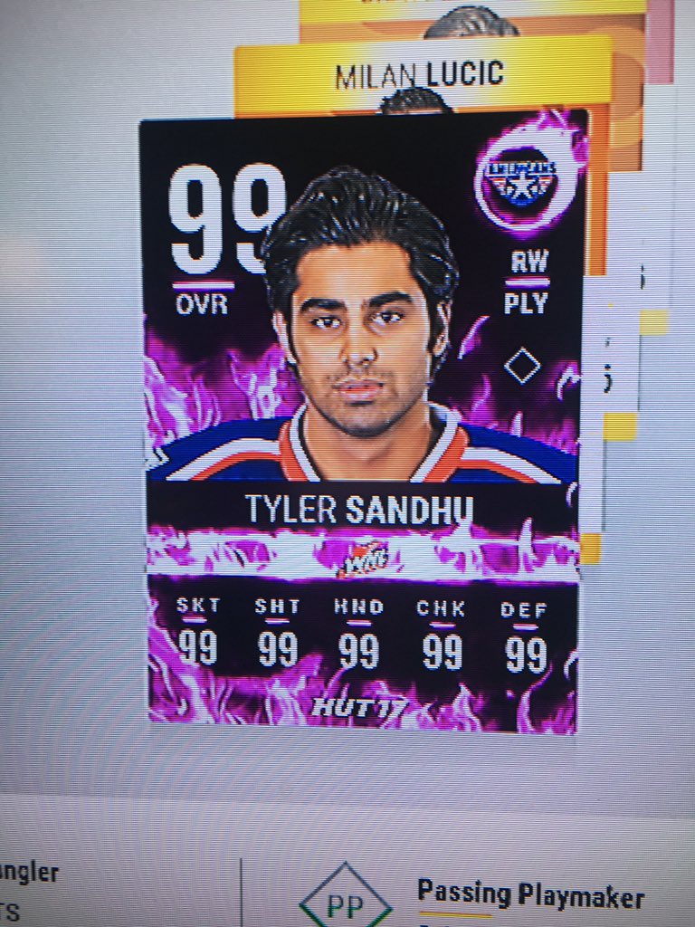 Big thanks to <a href="/EASPORTSNHL/">EA SPORTS NHL</a> for setting me up with the custom player card for HUT! #nhl17ultimateteam