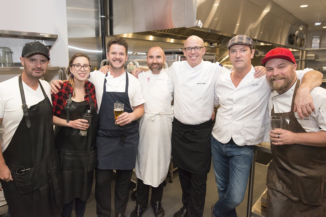 The all star chef team @TheGuildCalgary last night.  #infinitedining <a href="/Visa/">Visa</a>