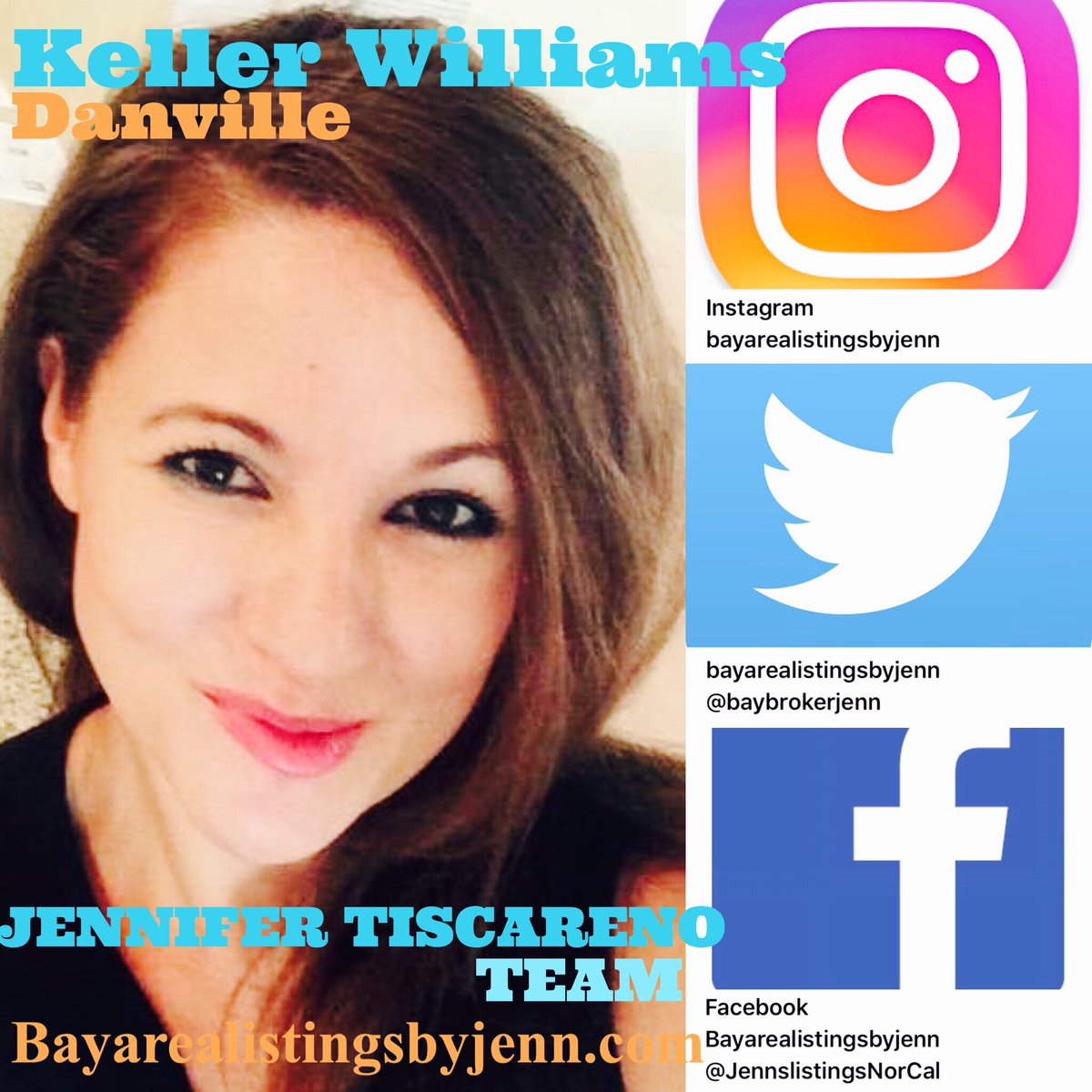 BayBrokerJenn's tweet photo. Let's connect! Jennifer Tiscareno Team is here for your #Realestate needs! #realestate #socialmedia #bayarea #tech #SanFrancisco #oakland https://t.co/15OHLazxvH