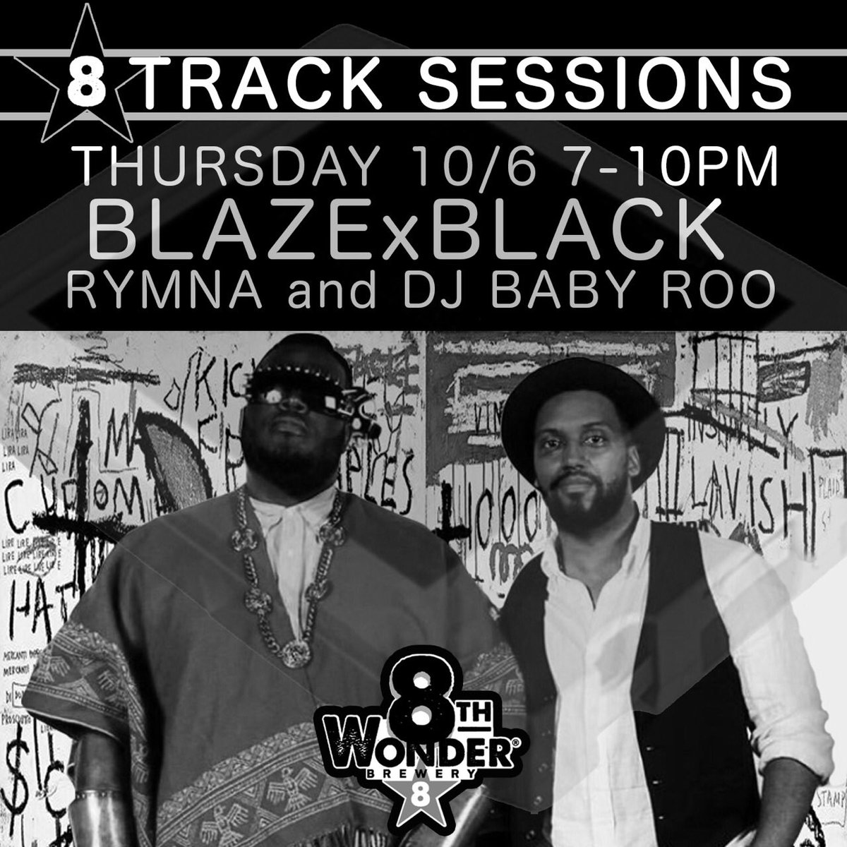 roologic's tweet image. RYMNA x DJ Baby Roo will be kicking off 8 track Sessions w Blaze x Black. It's gonna be a good last minute turn up!
#Roologic #RYMNA
