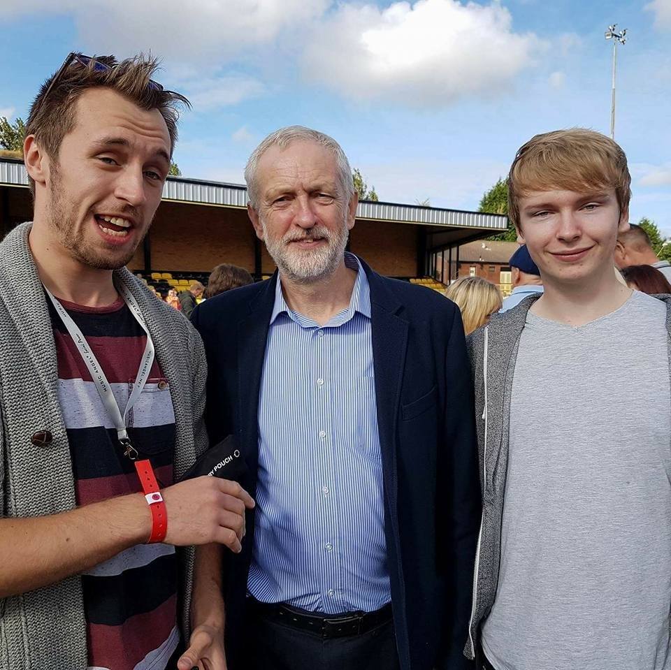liammorericeson's tweet photo. Last weekend up in South Shields for our friend Em's bday. Met Jeremy Corbyn at an event commemorating the Jarrow Marchers. Was sick https://t.co/uf3NgLccBu
