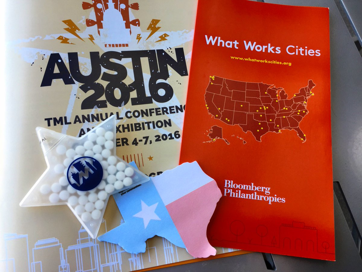WhatWorksCities's tweet photo. We're at #TMLAC2016! Here too? Join us at 2:00 today for discussion w/@cityofdentontx + @cityofwaco on how they're leveraging #data. #IAmTML https://t.co/PAl4sCzHT3
