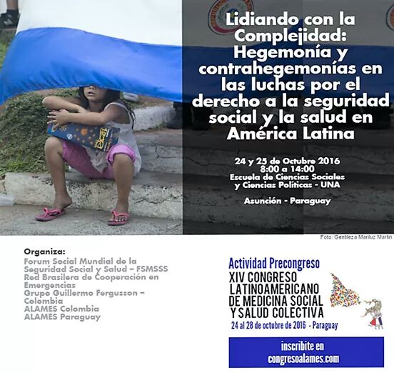 AlamesParaguay's tweet photo. 1. La agenda de actividades previas al XIV Congreso #ALAMESPy invita al debate s/#medicinasocial y #saludcolectiva https://t.co/8dBp9YNkwx