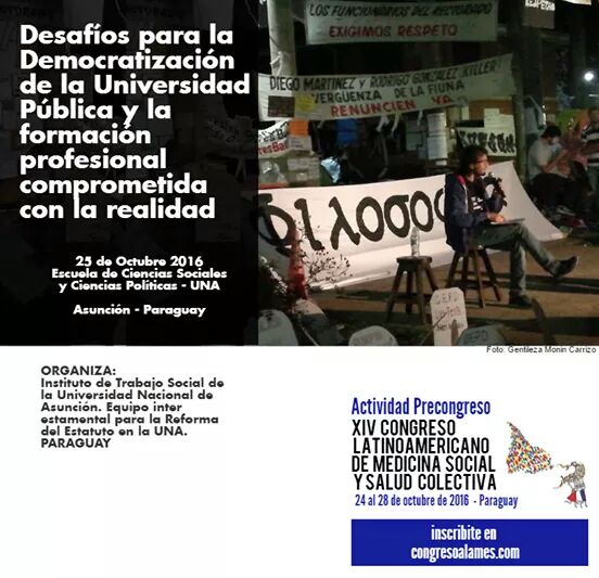 AlamesParaguay's tweet photo. 3. La agenda de actividades previas al XIV Congreso #ALAMESPy invita al debate s/#medicinasocial y #saludcolectiva https://t.co/hXuhz4N2FN