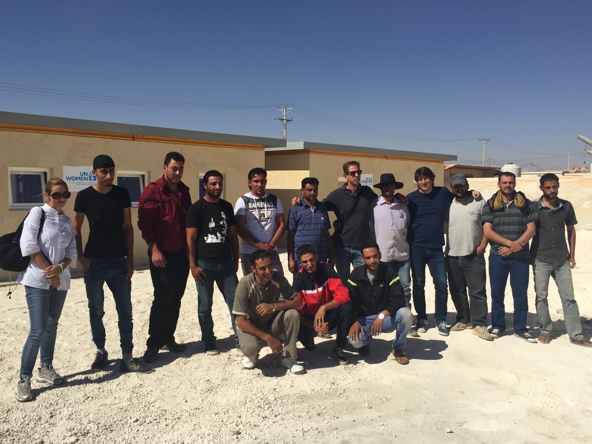 Onuitalia's tweet photo. Re: Build: Arts Centre and #Women Centre unveiled in #refugee camp #Zaatari, gift #Italian #BuildingPeaceFoundation https://t.co/USkEoGEzPx https://t.co/wCsT9WSBXO