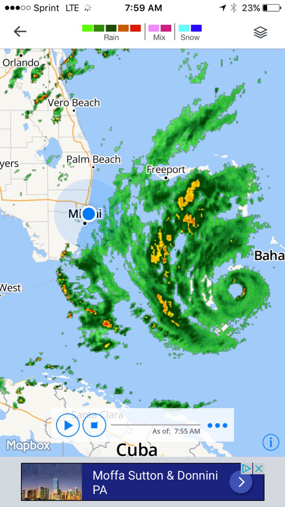 SkyBox360com's tweet photo. Anyone wanna go for a quick swim with us in Miami? 😂#HurricaneMatthew https://t.co/6IXmnzbOhX
