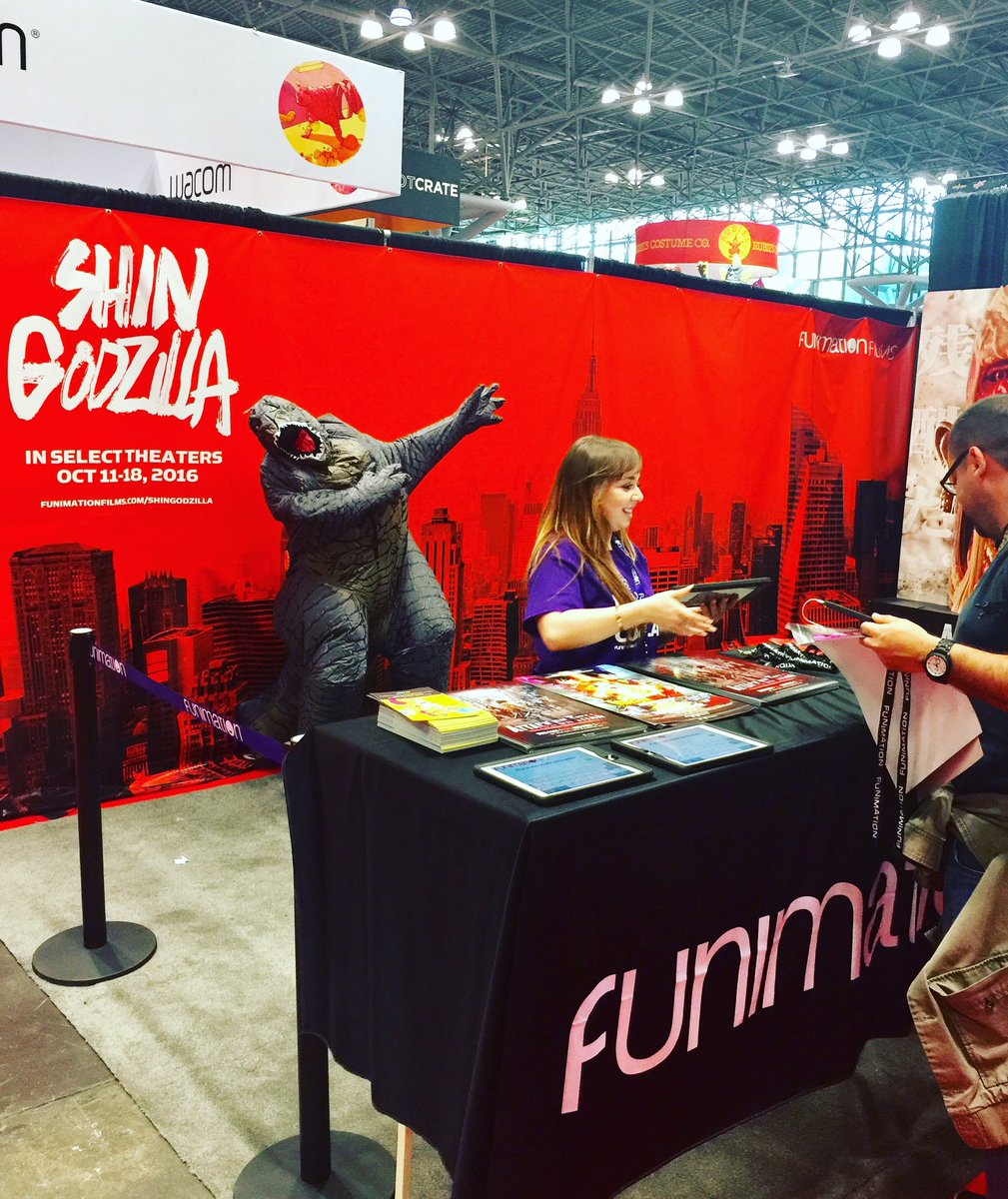 AlexxSegura's tweet photo. I love my J.O.B! #NYCC #NYC #Funimation #FunimationFilms #AttackOnTitan #ShinGodzilla #iLoveNYC #BrandAmbassadors https://t.co/3A9F0Sk1iB