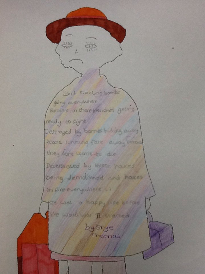 Class6LW's tweet photo. WW2 poems #NationalPoetryDay #WorldWar2 https://t.co/wxsGby3eyD