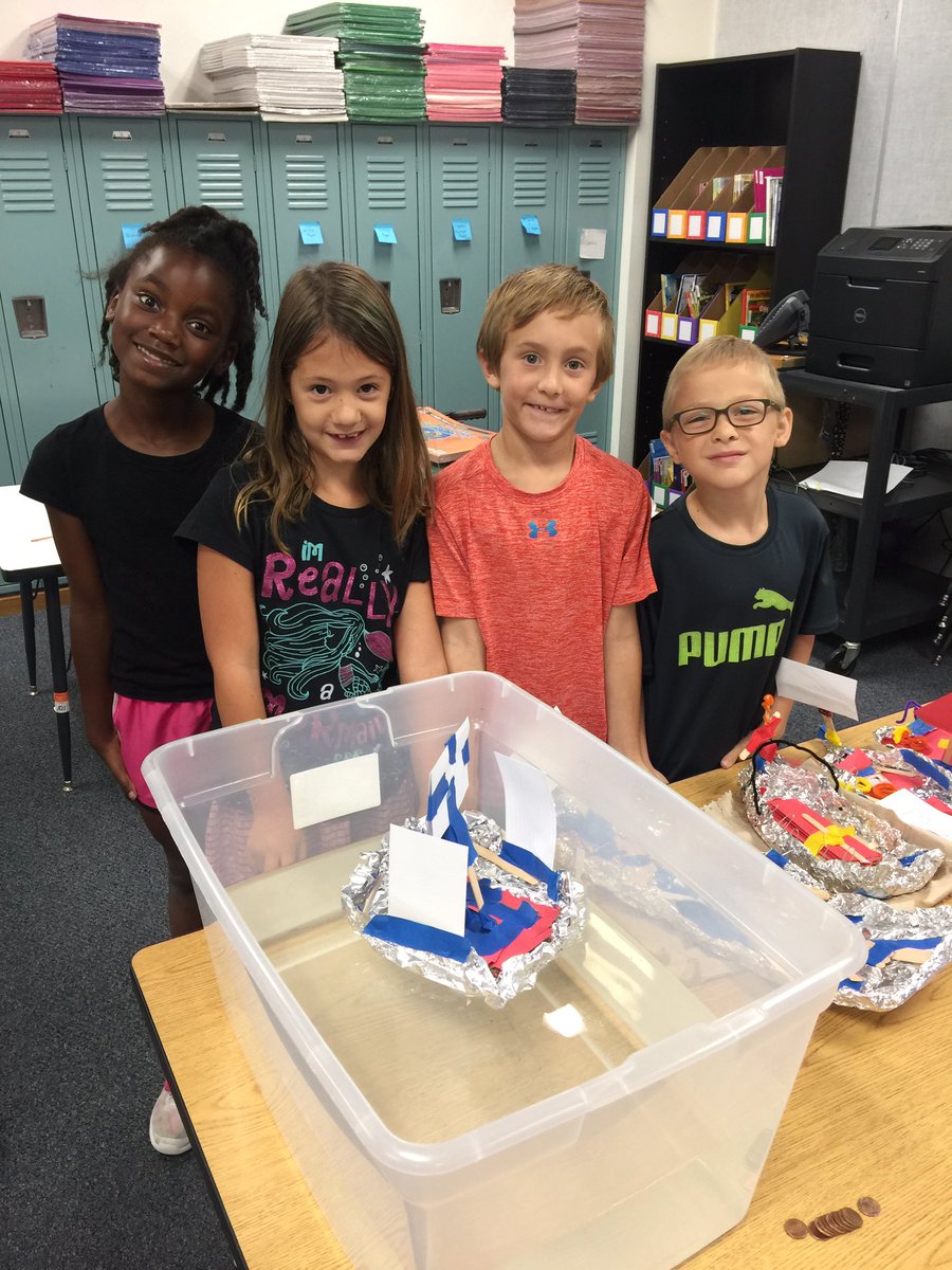 HeritageRana's tweet photo. Our boats floated! #rana1617 #stemscopesscience https://t.co/vMIRxRNaQs
