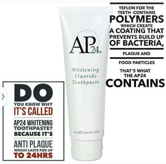 SkinSecret2's tweet photo. My Best seller, AP24 #Whitening #Toothpaste, #Peroxide free and contains no harsh #chemicals. Safe for the whole #family to use. #teeth https://t.co/qFehObZlZT