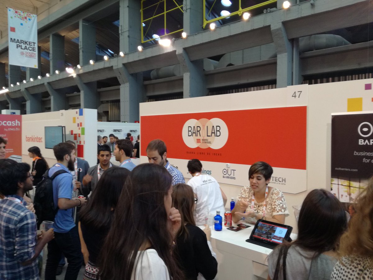 MartuSB's tweet image. #Barlab de @MahouSanMiguel  a tope en #SouthSummit16.