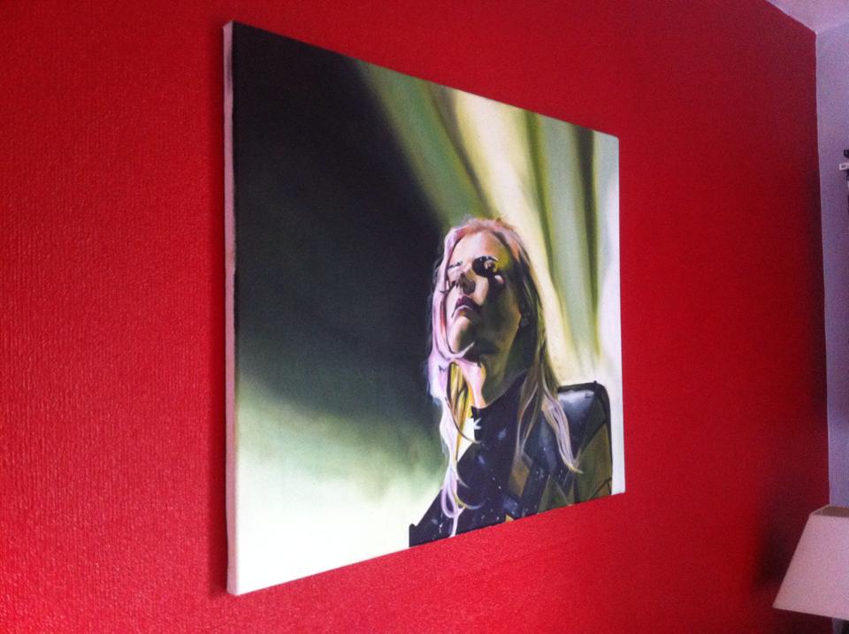 art__level's tweet image. oil painting of @anabelenglundz if you want it?!