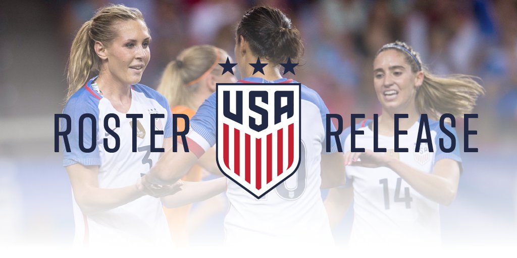USWNT's tweet photo. Ellis names 24-player roster for October #USWNT camp and #USAvSUI games. Includes 11 uncapped players. MORE: https://t.co/7lrUHvELIU. https://t.co/6meHHLWmnM