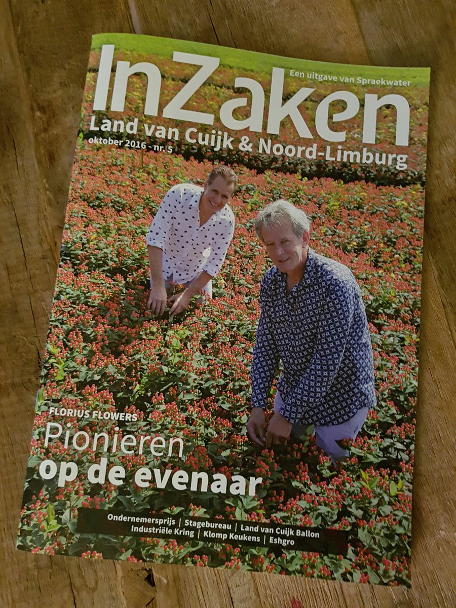 Hoppa! Komende week valt er weer een nieuwe editie van het regionale ondernemers magazine InZaken op de mat! Nummer 5 alweer! #trots