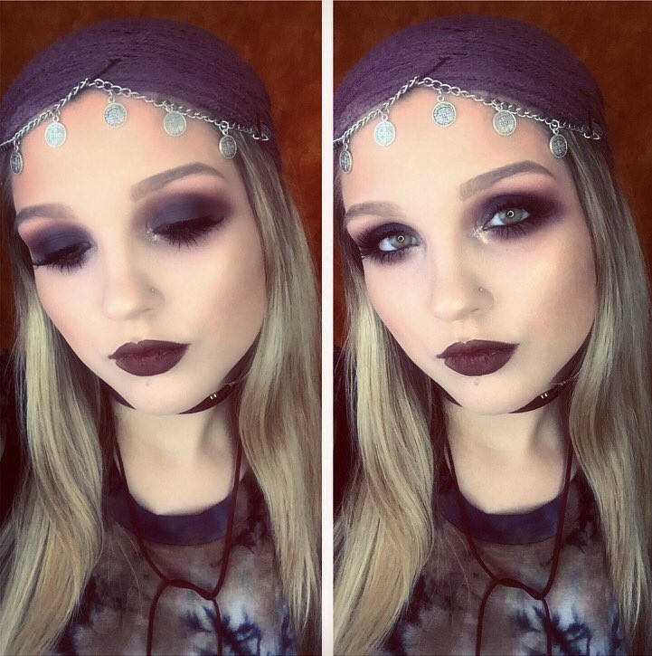 SaraStoy's tweet image. Just filmed this gypsy Halloween tutorial!! #gypsy #halloweentutorial #halloweenmakeuplook #halloweenideas #gypsyhalloweenmakeup