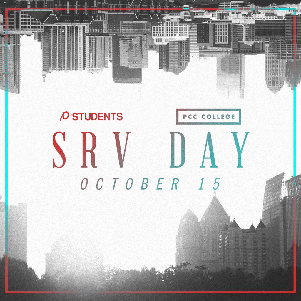 We talked about it at Community Group but wanted to remind you to register for SRV DAY! October 15th. Sign up now! passioncitychurch.com/college/srvday