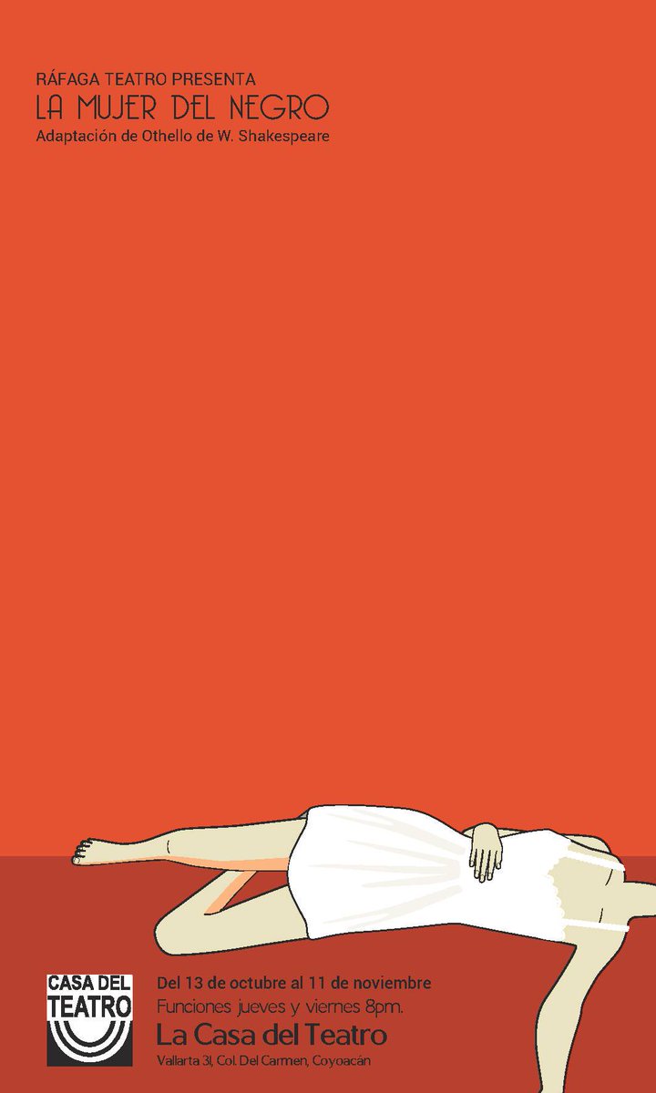 En RáfagaTeatro nos pintamos de ROJO.
LA MUJER DEL NEGRO
#ráfagateatro #lamujerdelnegro #lacasadelteatro #teatroindependiente