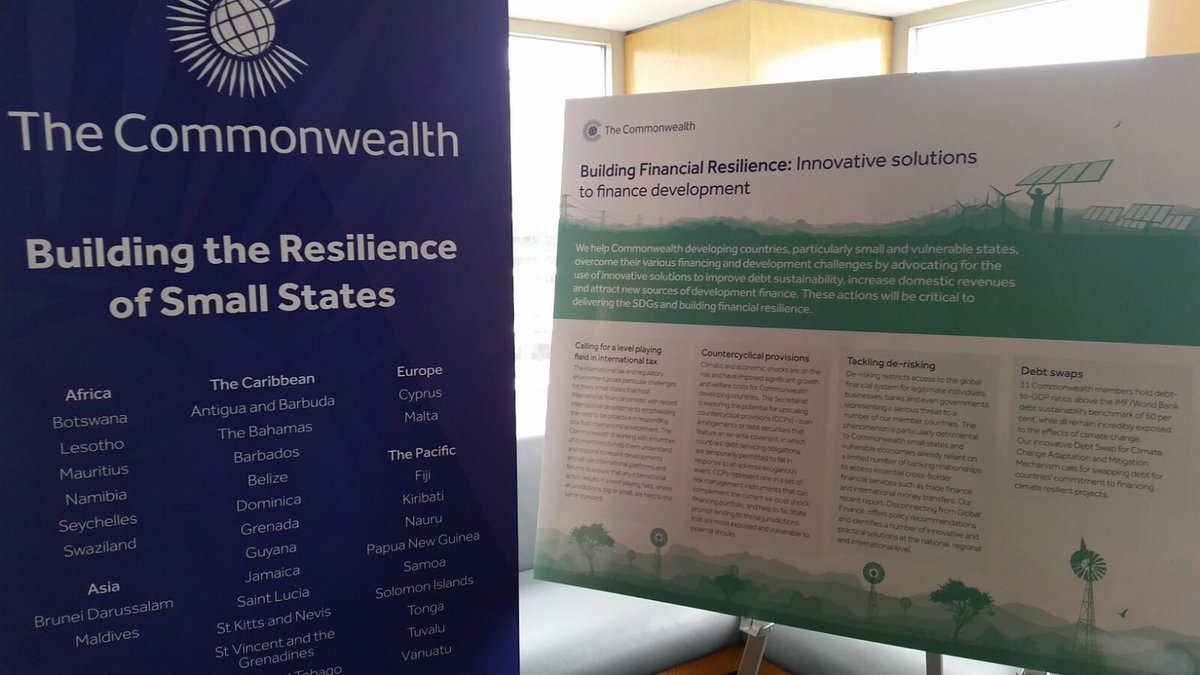 commonwealthsec's tweet photo. ...and now on to @WorldBank's #SmallStatesForum. Much to discuss for #cwsmallstates! #Commonwealth #cfmm2016 https://t.co/wx7HLHobH8