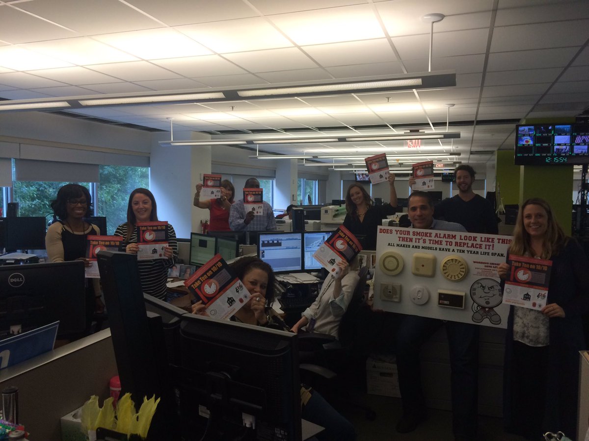 mcfrsPIO's tweet photo. MCFRS 'Take Ten on 10/10' initiative @nbcwashington newsroom know to Don't Wait - Check the Date - Replace Smoke Alarms Every 10 Years https://t.co/658z8ZZAfY