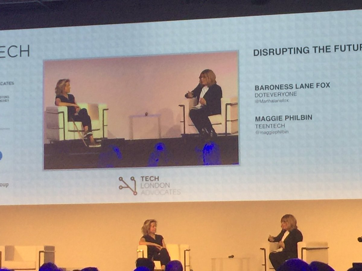 Forgather's tweet photo. Use data to unpick the problem says @Marthalanefox #DiversityInTech a sparky discussion @HereEast with @maggiephilbin https://t.co/tjNrv7BTTm