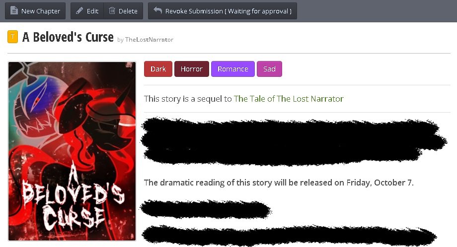 TheLostNarrator's tweet photo. #SOON #HallowedHorrors https://t.co/t1oVEin6ot