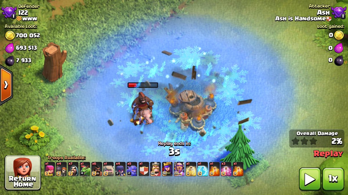CWA's tweet image. Fun fact - Bomb Tower bombs can NOT be frozen or avoided via haste/rage spell.