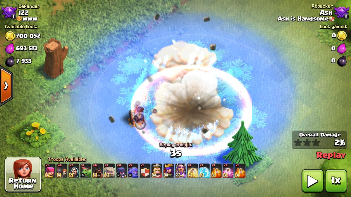 CWA's tweet image. Fun fact - Bomb Tower bombs can NOT be frozen or avoided via haste/rage spell.