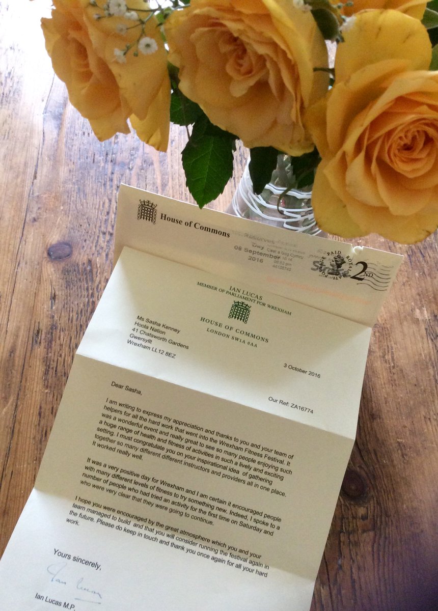 WxmFitFest's tweet photo. Letter Of Appreciation From The House Of Commons. Thank you. https://t.co/cyife1LCRu