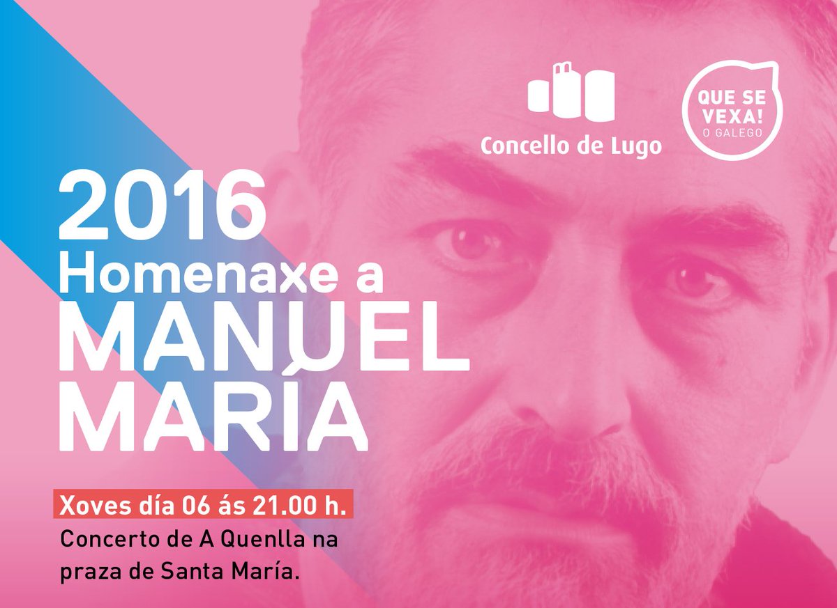 prazapublica's tweet photo. #ANonPerder Ampla axenda cultural: do cinema de Curtocircuíto en Santiago á homenaxe a Manuel María no San Froilán https://t.co/h87ErAeyyd https://t.co/5JKlxHxAT7