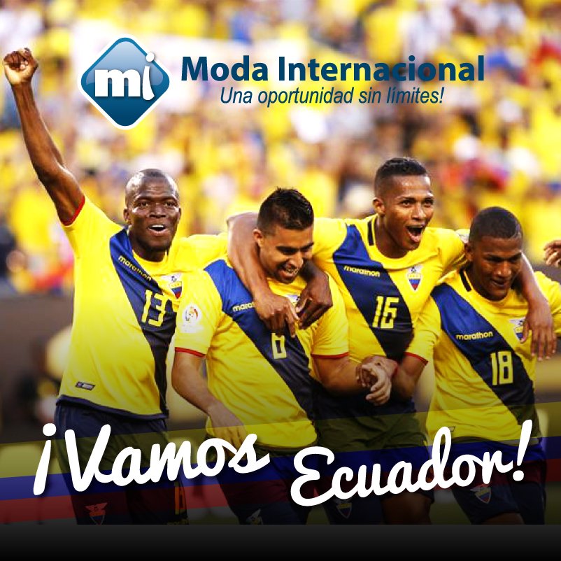 Modainecuador's tweet photo. Porque hoy no juega un equipo, hoy juega un país #VamosEcuador #tricolorquerida #VamosTri #FuerzaTri #TodosSomosSelección #modainecuador https://t.co/LHPaq3iVPY