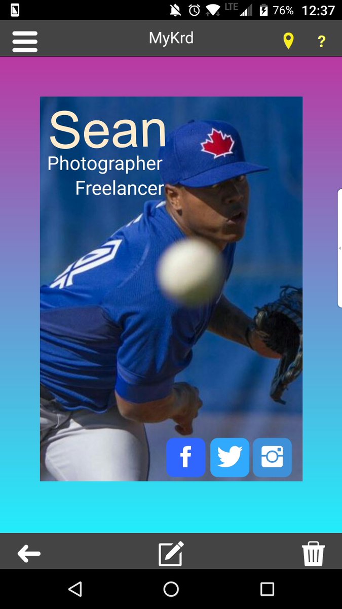 MyKrdApp's tweet photo. Shout out to the #bluejays for today's game! Check out this #awesome photographer's #mykrd #ourmoment https://t.co/EjApAWz3Fl