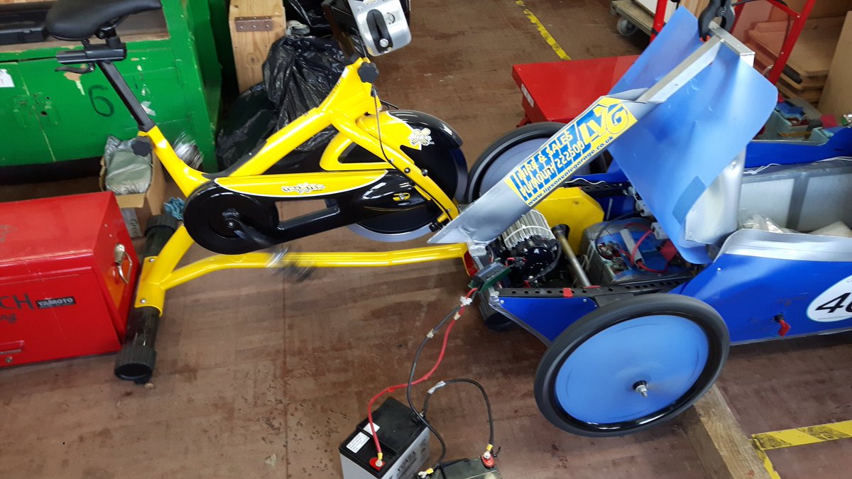 Had a load of spin bikes dumped in your 'spare' workshop?... put them to use cycling new batteries. No pun intended.