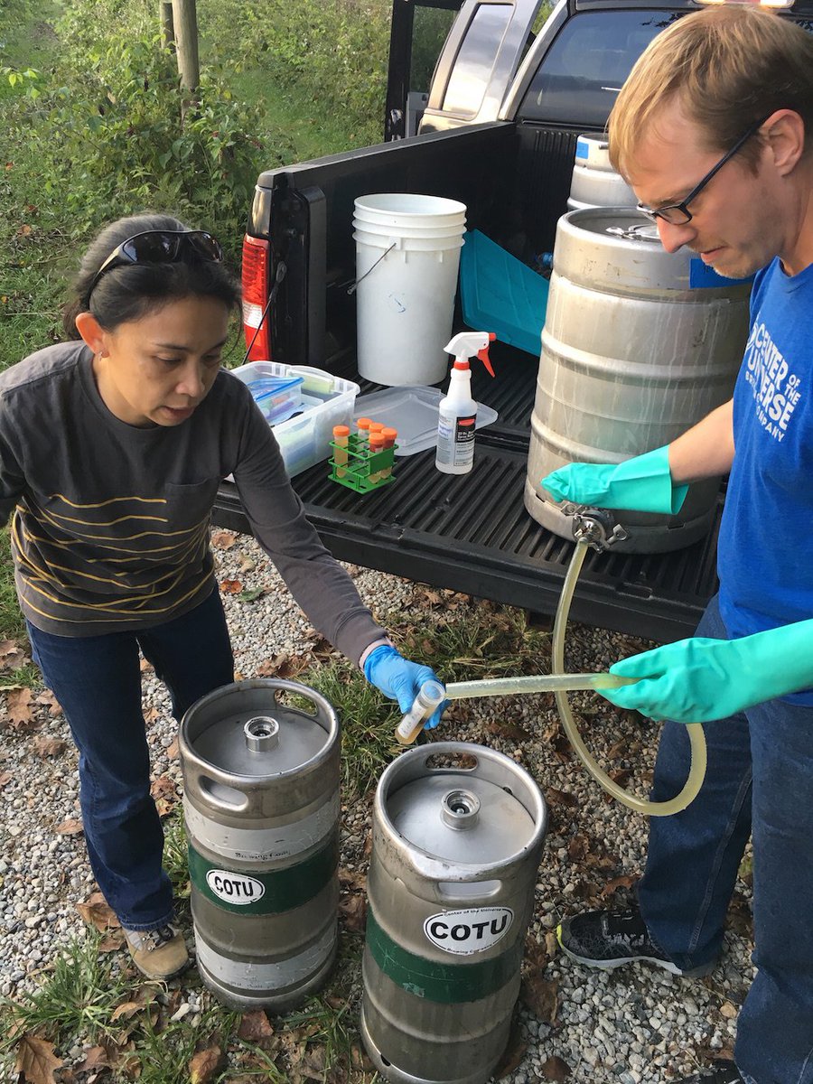 Excited to be working with <a href="/agriberry/">Agriberry Farm</a> &amp; <a href="/RandolphMacon/">randolphmacon</a>   to collect some local terroir for future wild &amp; sour beers. #VAbeer #beerscience