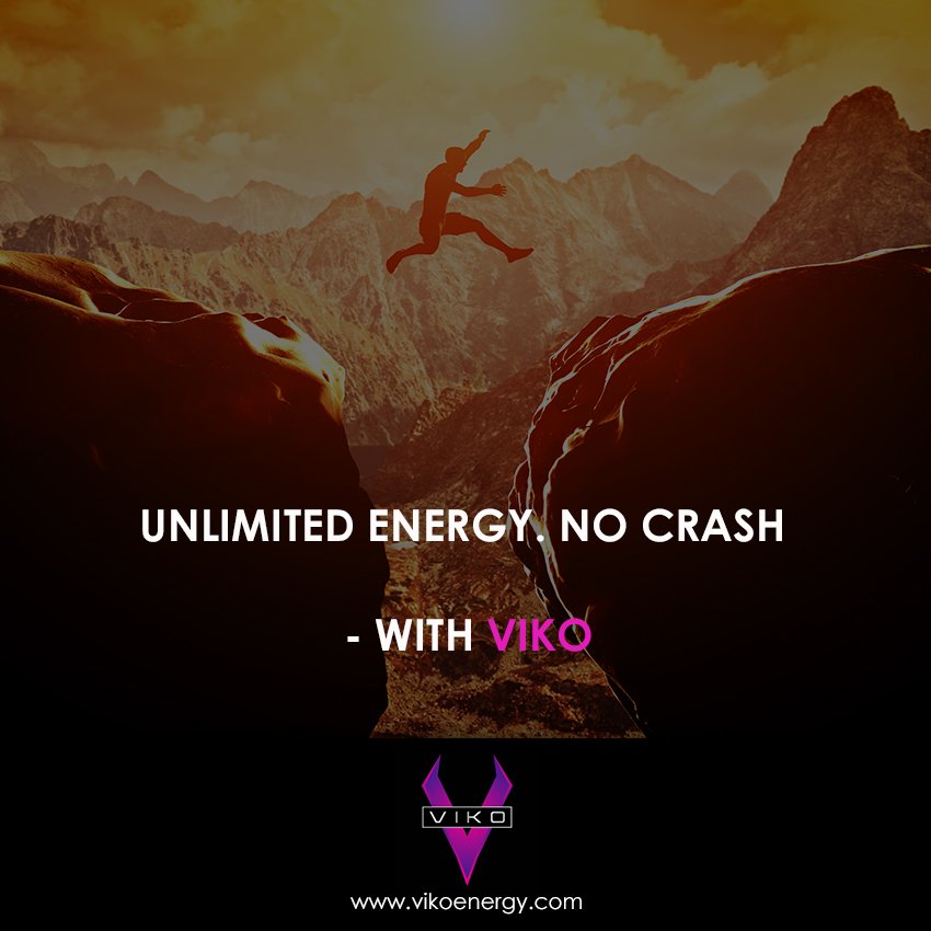 VikoEnergy's tweet photo. GET ENERGY, NO CRASH! 
Visit us online! https://t.co/9V8NV19EC0
#energydrink #nocrash #allnatural #vikoenergy #morepower #ThirstyThursday https://t.co/y2ozizPjch