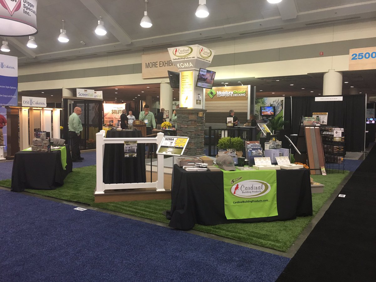 #DeckExpo #CardinalBuildingProducts #KOMA Stop and see us in booth 2406