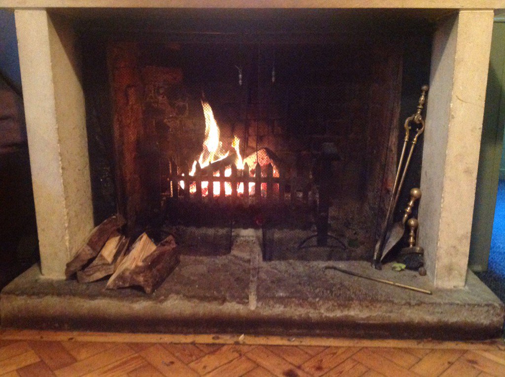 Biddestonearms's tweet photo. First fire of the season to sit by and enjoy first game birds this season https://t.co/PHM6LhxkKa