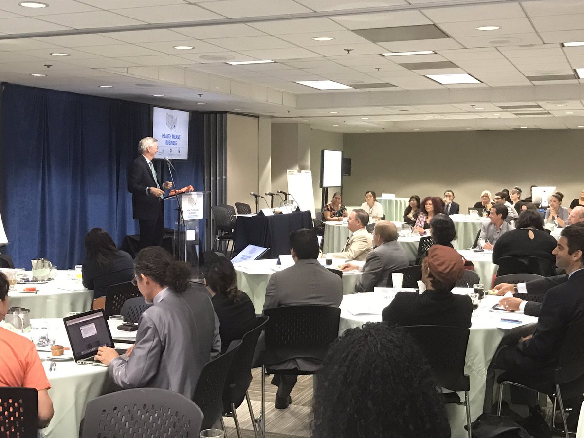 Proud to have a boss dedicated to creating a Culture of Health @david_drattray <a href="/LAAreaChamber/">L.A. Area Chamber</a> @ACCE_EAD <a href="/RWJF/">RWJF</a> #HealthMeansBusiness