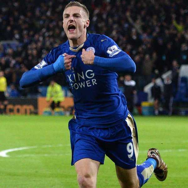 FootballTrendin's tweet photo. Jamie Vardy: "Three Red Bulls, a double espresso and a ham and cheese omelette. That's what makes me run like crazy on game day." https://t.co/htVz9Xc44T