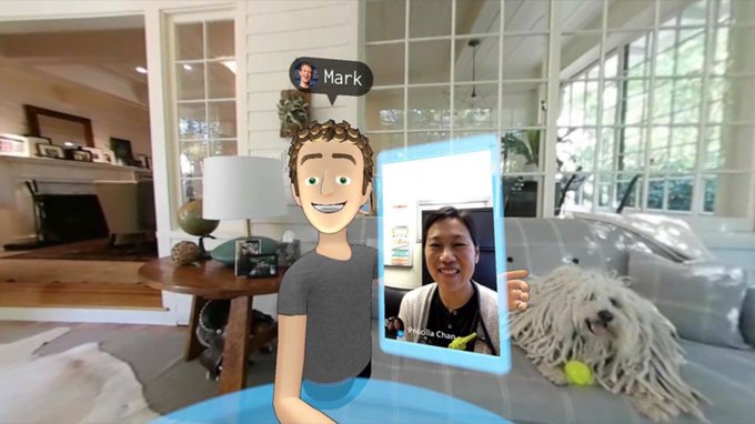 Here's Zuck's VR selfie - combining an avatar, 360 video and FB Messenger video call #oc3 https://t.co/wBQgV7ELqU<a href="/tag/oc3"class="tags"><span>#oc3</span></a>