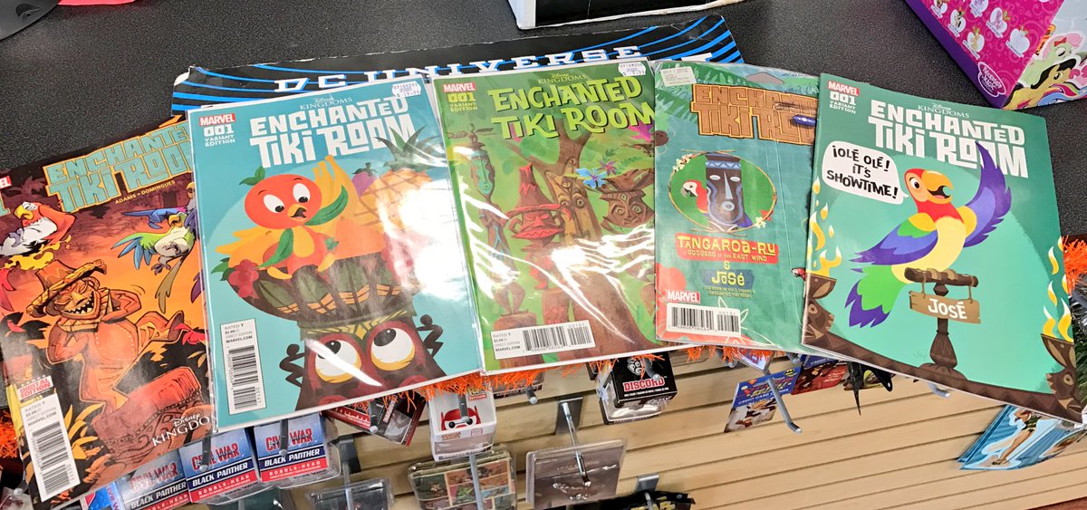 laughingplace's tweet photo. All the covers for the #EnchantedTikiRoom comic thanks to @ColiseumofComic Also check out Ryan's review of issue 1 https://t.co/Wwv4JQzs2g https://t.co/gqksWmNqUG