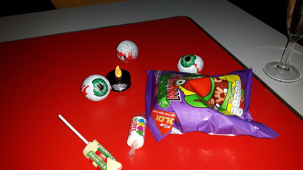 IAmKatharineC's tweet photo. Arrived at @WIT_Notts and was told to help myself to a chocolate eyeball. #bestsnacksever https://t.co/MzZiV66JbS