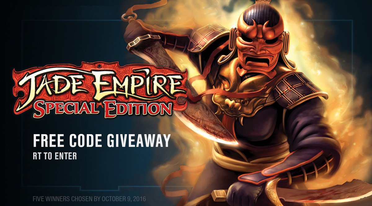 bioware's tweet photo. To celebrate the launch of Jade Empire on iOS, we're giving away 5 game codes. RT to enter! https://t.co/iylRDlN8UY